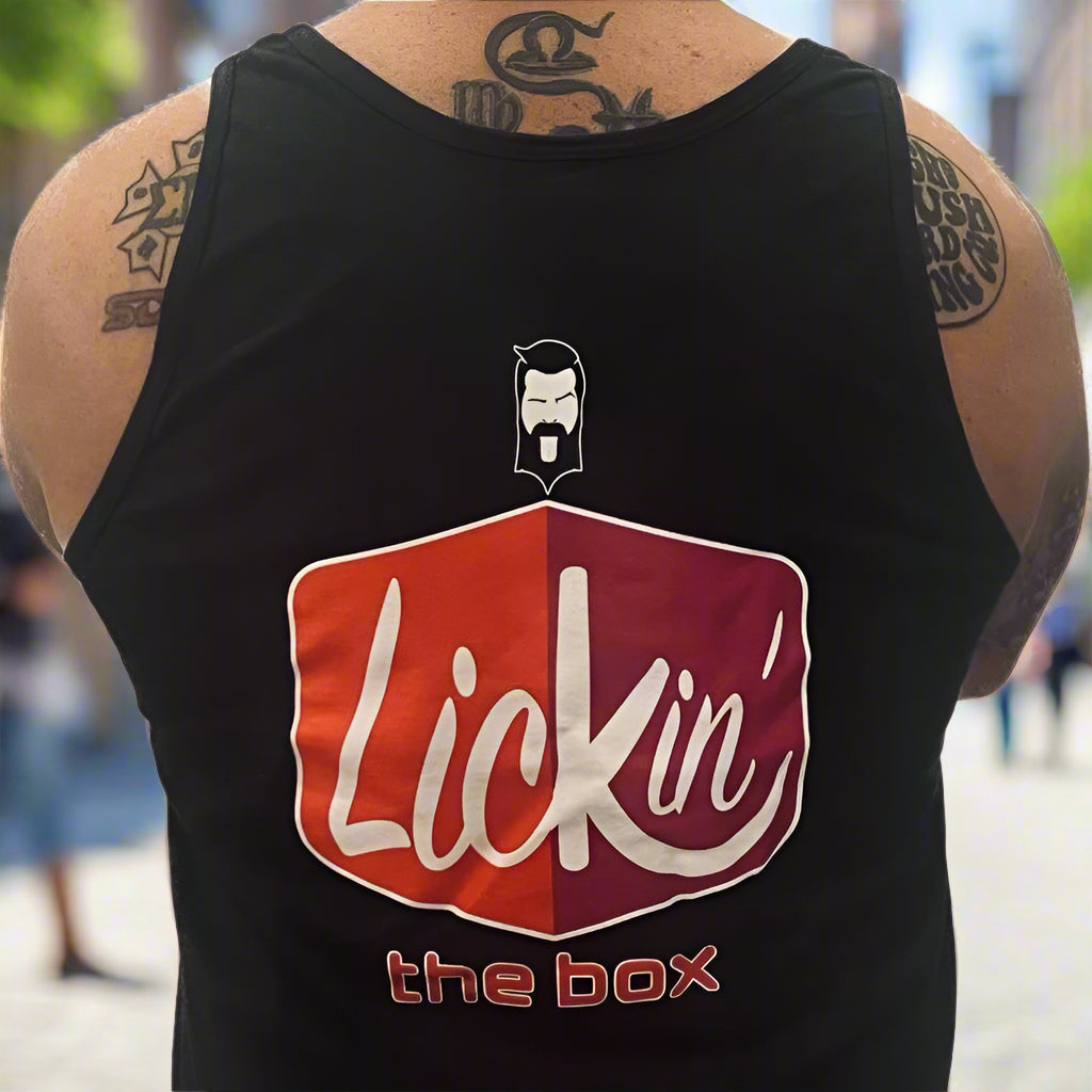THIGHBRUSH® - LICKIN' THE BOX - Men's Tank Top - Black