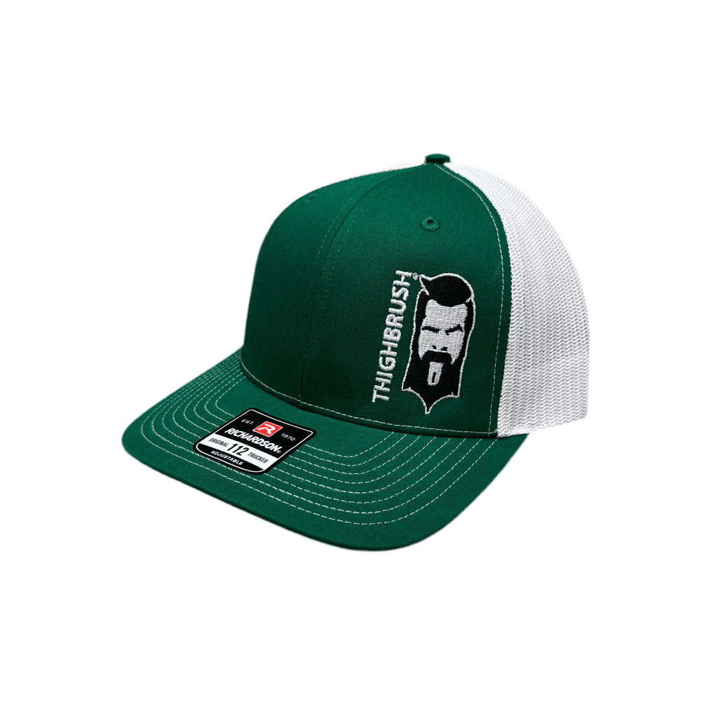 THIGHBRUSH® - Trucker Snapback Hat - Green and White