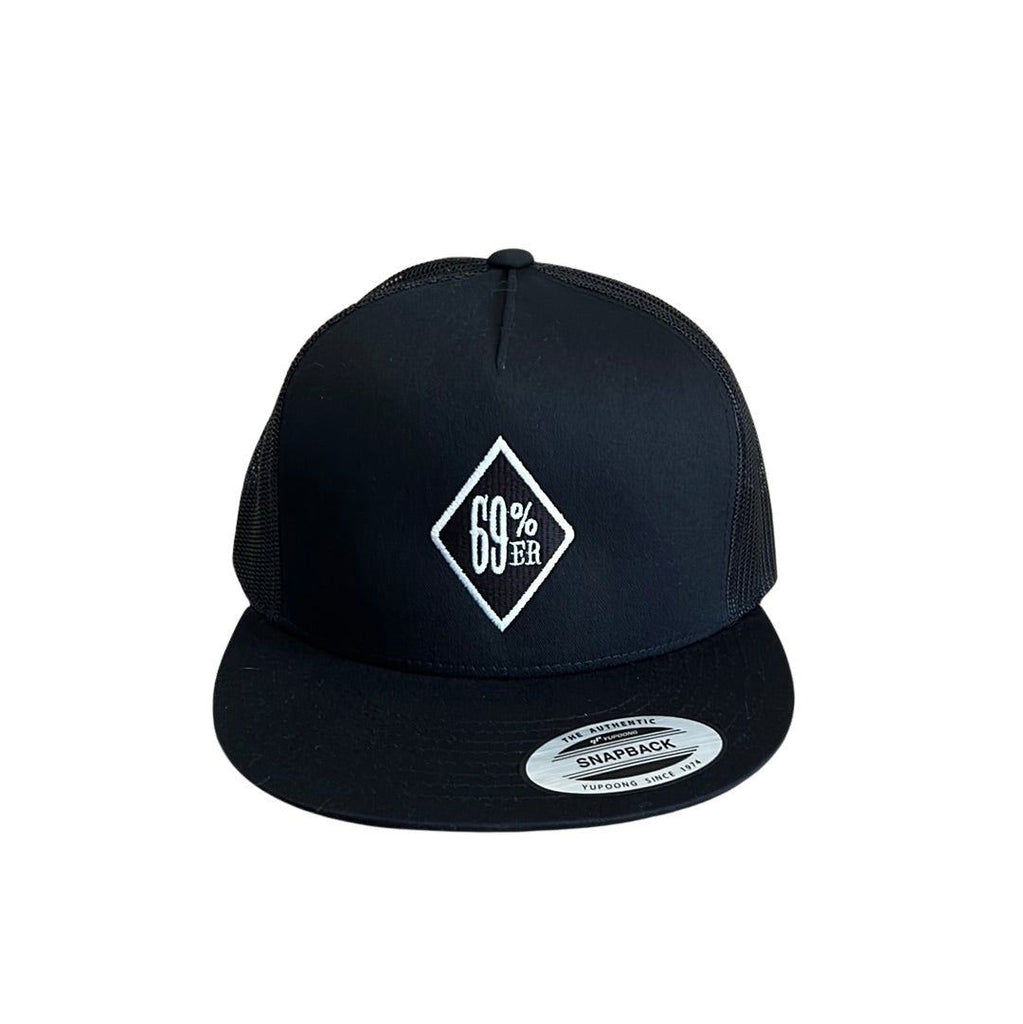 THIGHBRUSH® 69% ER DIAMOND COLLECTION - Trucker Snapback Hat - Black - Flat Bill