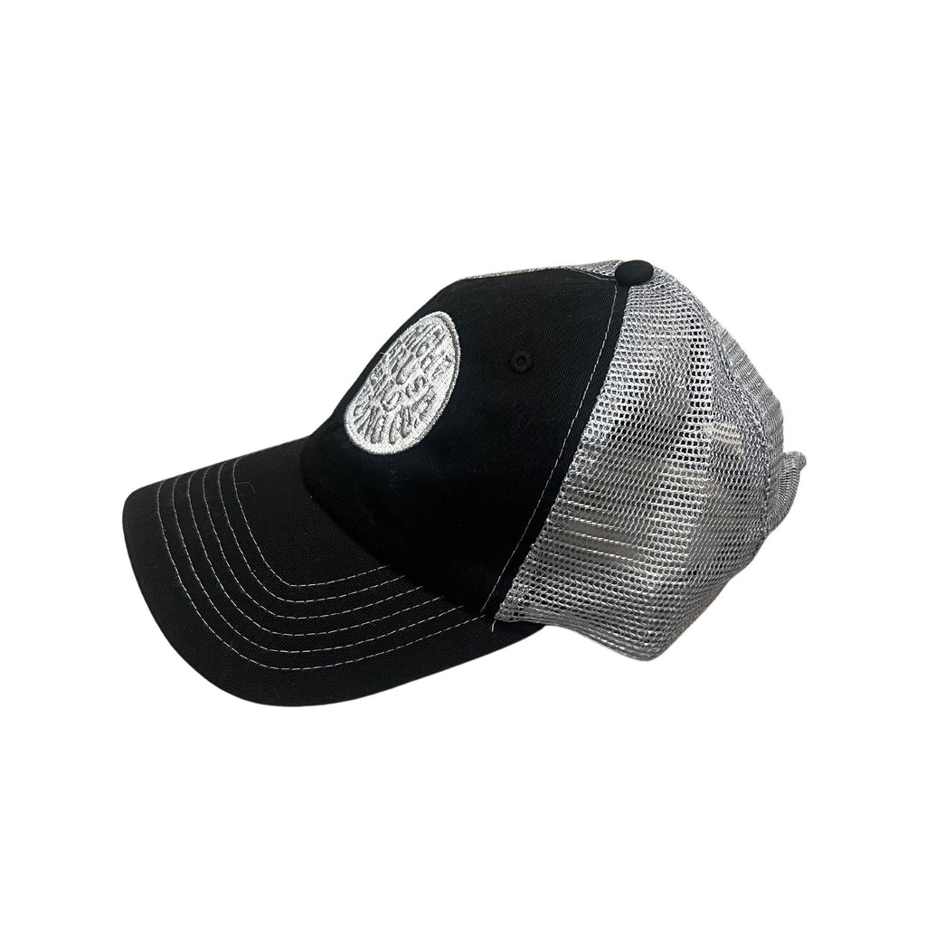 THIGHBRUSH® BEARD RIDING COMPANY - Unstructured Snapback Hat - Black and Grey - Dad Hat