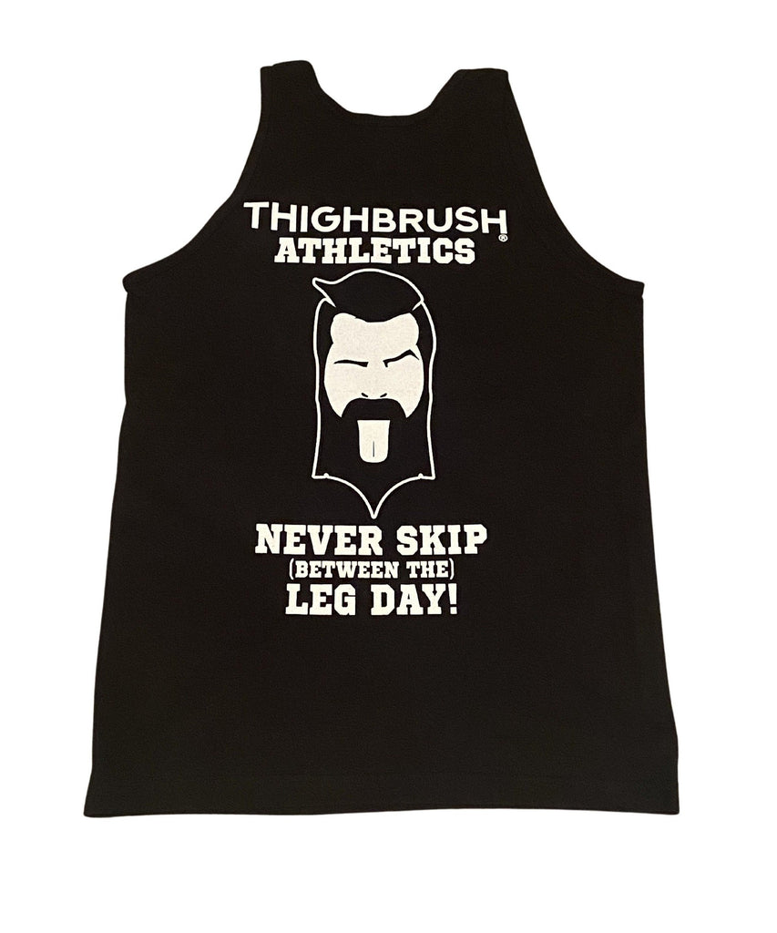 THIGHBRUSH® ATHLETICS - NEVER SKIP BETWEEN THE LEG DAY! - Men's Tank Top - Black