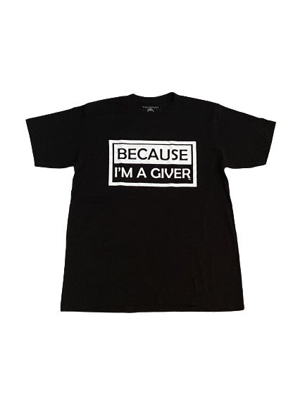 THIGHBRUSH® "BECAUSE I'M A GIVER" - Men's T-Shirt - Black