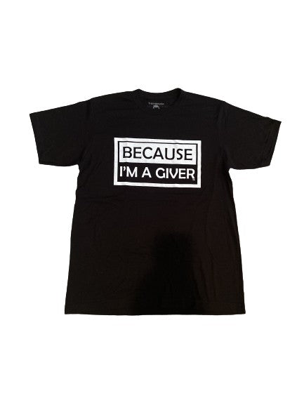 THIGHBRUSH® "BECAUSE I'M A GIVER" - Men's T-Shirt - Black